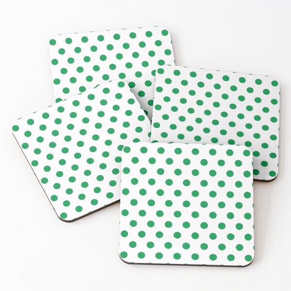 Item preview, Green and White Polka Dots designed and sold by patterniastudio.