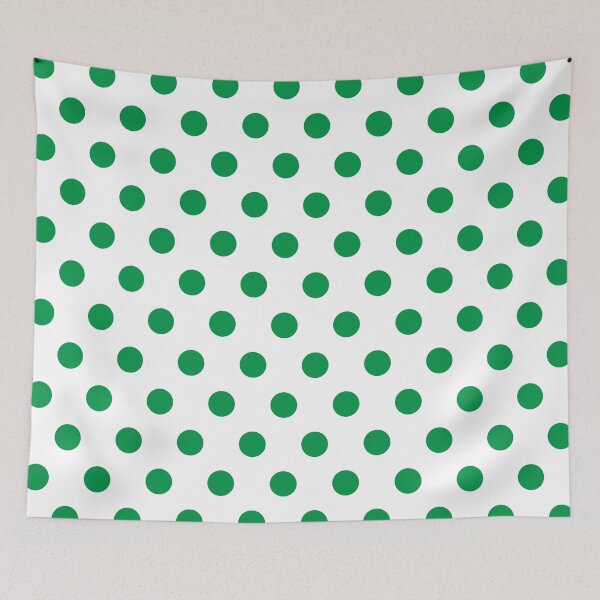Item preview, Green and White Polka Dots designed and sold by patterniastudio.