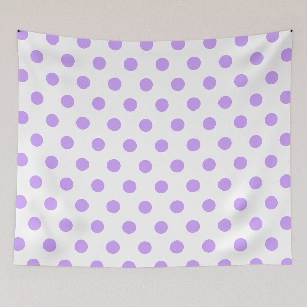 Item preview, Lilac and White Polka Dots designed and sold by patterniastudio.