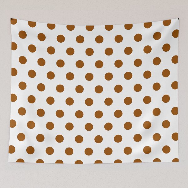 Item preview, Brown and White Polka Dots designed and sold by patterniastudio.