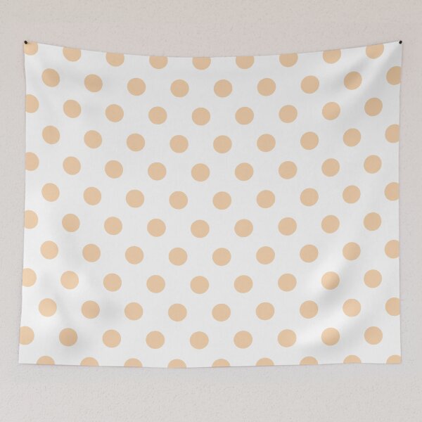 Item preview, Beige and White Polka Dots designed and sold by patterniastudio.