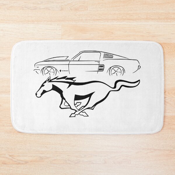 Item preview, Ford Classic Mustang Drawing logo designed and sold by HASSANIYATT.