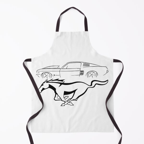 Item preview, Ford Classic Mustang Drawing logo designed and sold by HASSANIYATT.