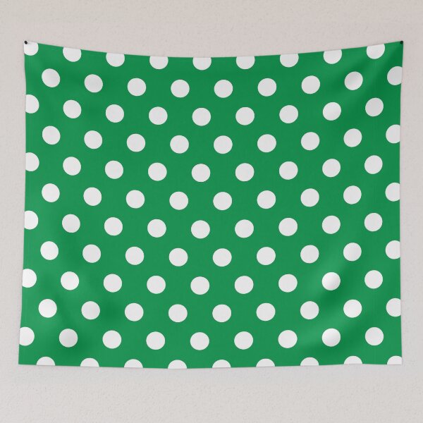 Item preview, White and Green Polka Dots designed and sold by patterniastudio.