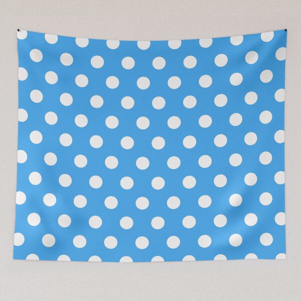 Item preview, White and Light Blue Polka Dots designed and sold by patterniastudio.