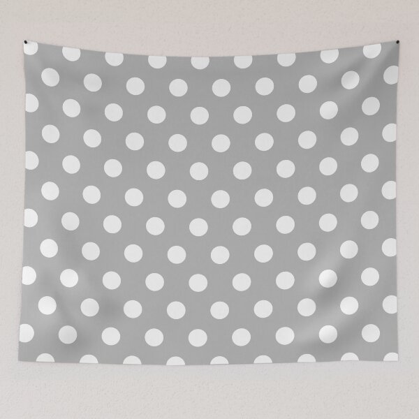 Item preview, White and Gray Polka Dots designed and sold by patterniastudio.