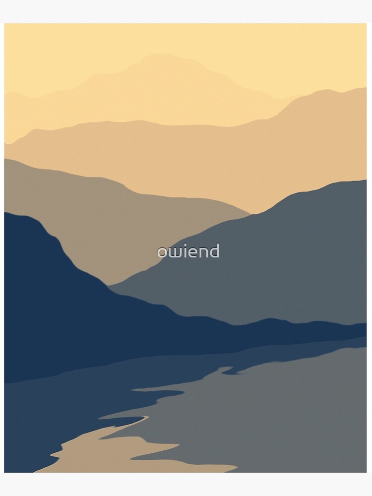 Mountain Range Sunset by owiend
