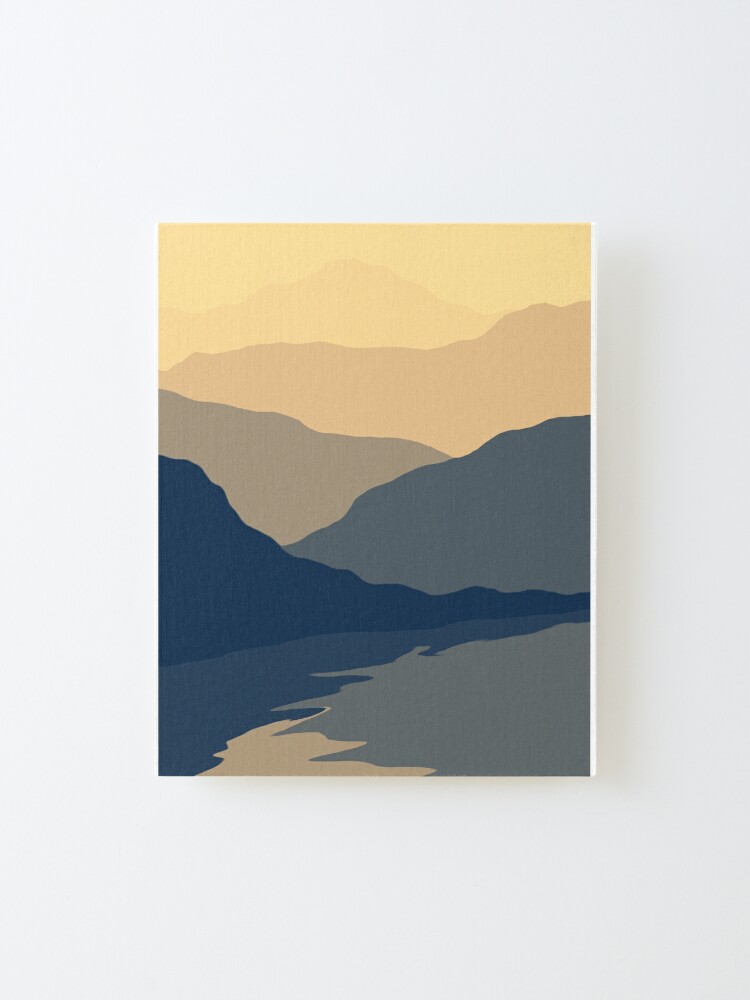 Alternate view of Mountain Range Sunset  Mounted Print