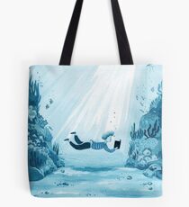 Ein Buch lesen - Aquarellmonochromillustration in den blauen Tönen Tasche