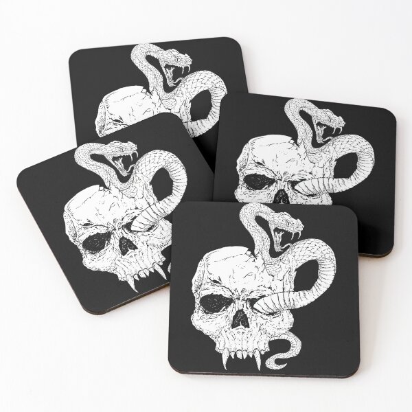Item preview, Snake and Skull designed and sold by MysticMoonVibes.