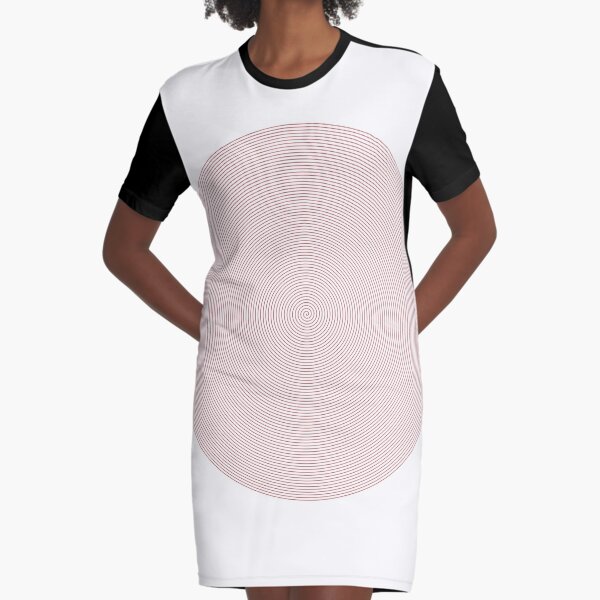 Big Spiral Graphic T-Shirt Dress