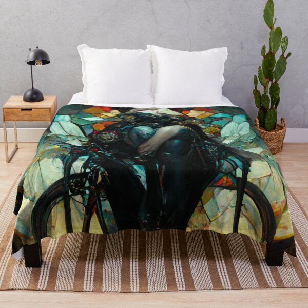 Item preview, Biker Stained Glass Mythical Masked Woman 002 designed and sold by buycostarica.