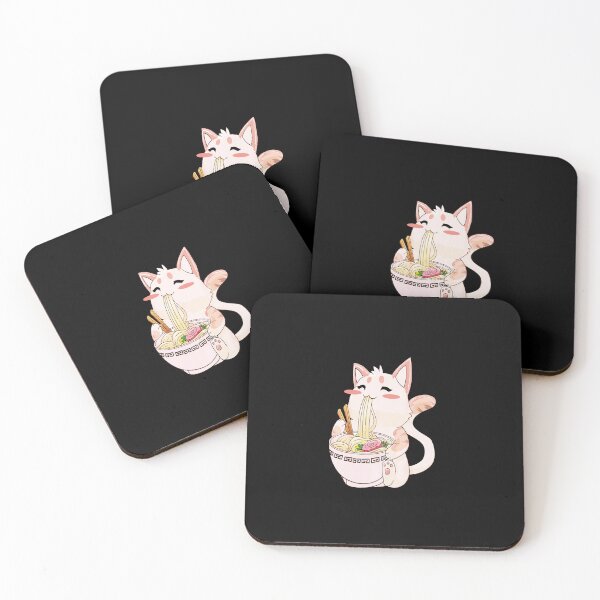 Aperçu de l'œuvre Funny Ramen Cat Kawaii Anime Japanese Food Cat Lovers Gifts créée et vendue par beunique5.