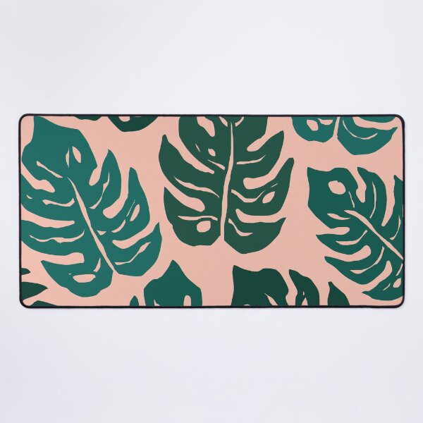 Item preview, Iconic Monstera Leaves in Pink and Green designed and sold by Deutschic.