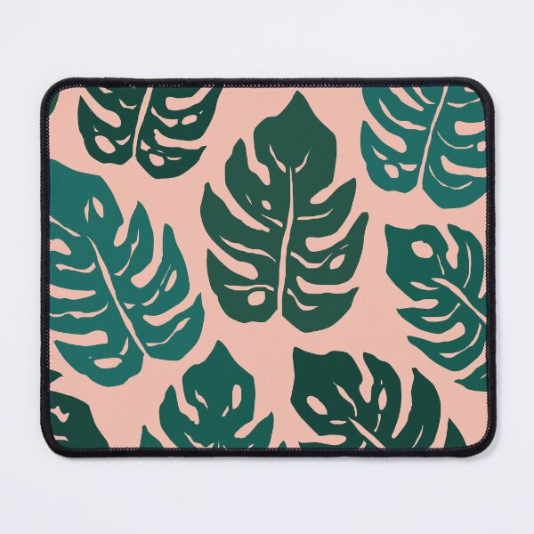 Item preview, Iconic Monstera Leaves in Pink and Green designed and sold by Deutschic.