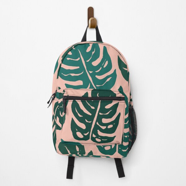 Item preview, Iconic Monstera Leaves in Pink and Green designed and sold by Deutschic.