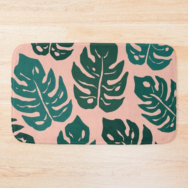 Item preview, Iconic Monstera Leaves in Pink and Green designed and sold by Deutschic.