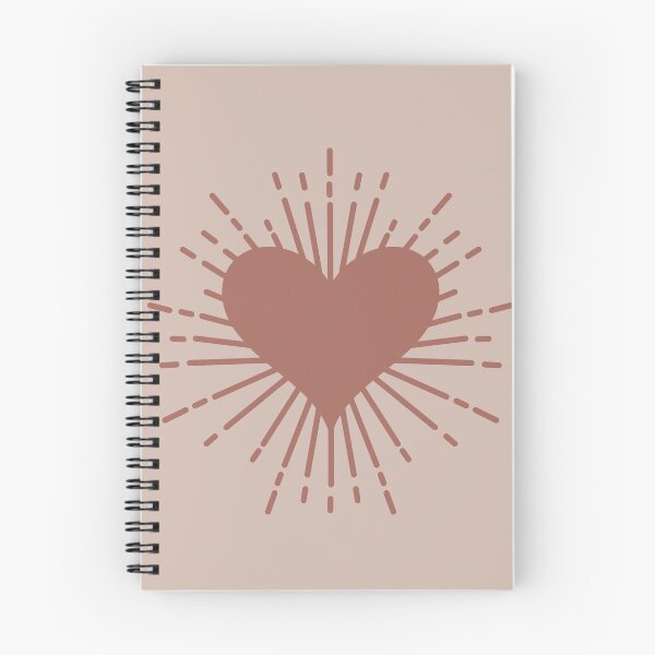 Item preview, Dreamy Aesthetic Sparkling Heart Cute & Minimalist In Pastel Colors Light & Dark Muted Orange designed and sold by scorpiolane.