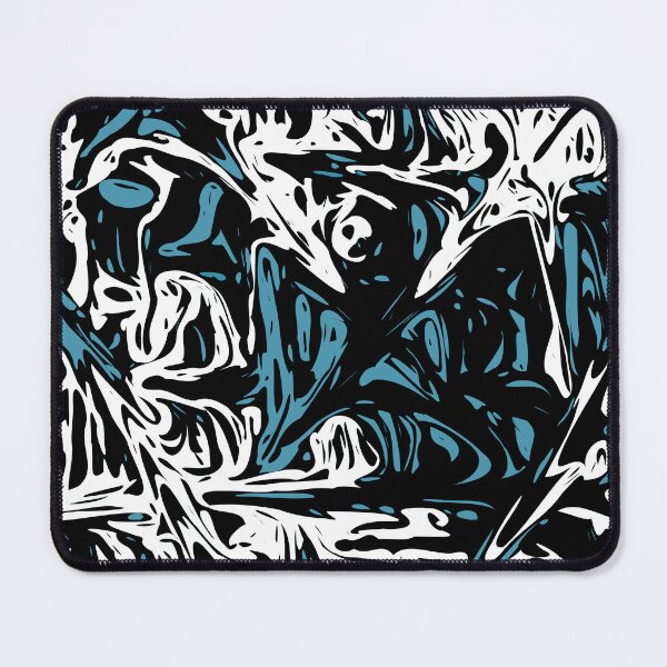 Item preview, Blue Black White Expressive Abstraction designed and sold by SpieklyArt.