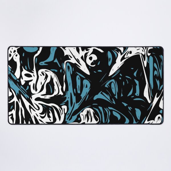 Item preview, Blue Black White Expressive Abstraction designed and sold by SpieklyArt.