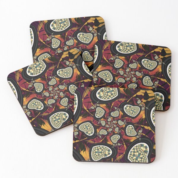 Item preview, Hearts Fractal Pattern designed and sold by pinkal.