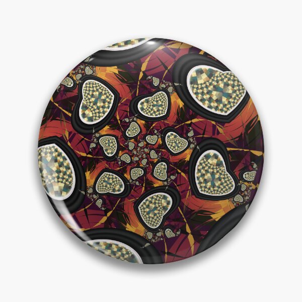 Item preview, Hearts Fractal Pattern designed and sold by pinkal.
