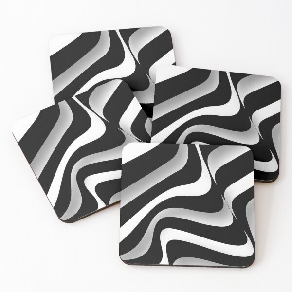 Item preview, Abstract Strips Art Black and white  designed and sold by Tshirtstory.