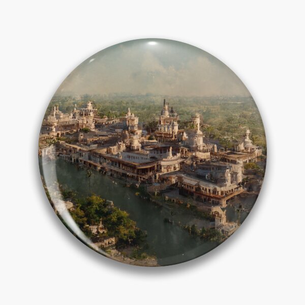 Item preview, Ancient Indian City  designed and sold by spiritualseeker.