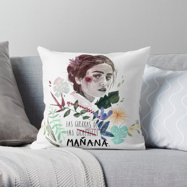 LILI by elenagarnu Throw Pillow