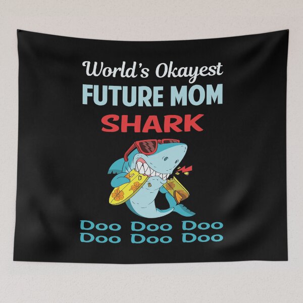 Item preview, Funny Shark FUTURE MOM designed and sold by StoreHornedFace.