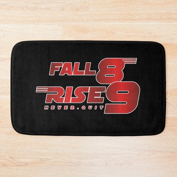 Item preview, Fall eight times, rise nine quote No7 red designed and sold by angelisart.
