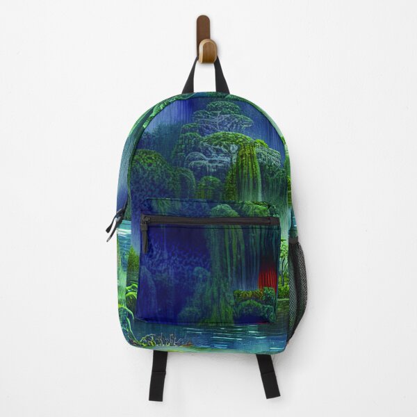 Item preview, Digital Painting Of a Landscape with red And Blue Plants, Jungle And Nature designed and sold by NatureFood.