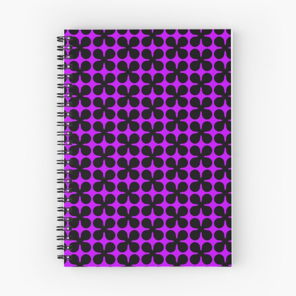 Item preview, Black and purple seamless flower pattern designed and sold by Ray Loka.