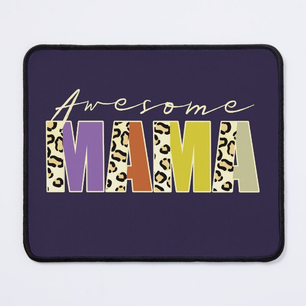 Item preview, Awesome Mama Leopard Print Text Retro Family Quote designed and sold by CRHPOD20.