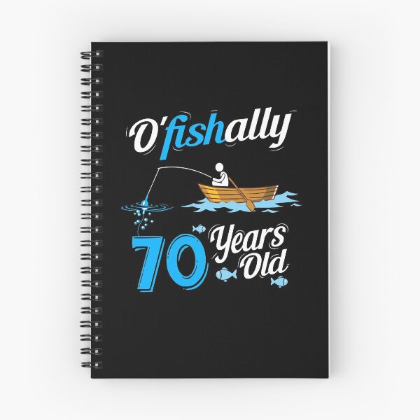Item preview, OFishally 70 Funny Fisherman Pun Birthday Fishing Gift designed and sold by SpecialtyGifts.