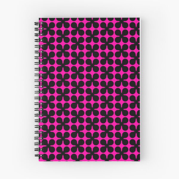Item preview, Black and pink seamless flower pattern designed and sold by Ray Loka.