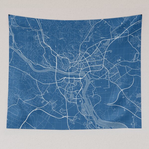 Item preview, Bratislava City Map of Slovakia - Blueprint designed and sold by deMAP.