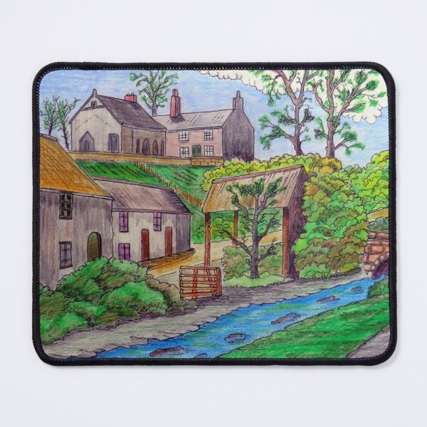 Item preview, 694 - TAI NANT, PENYCAE - DAVE EDWARDS - COLOURED PENCILS - 2022 designed and sold by BLYTHART.