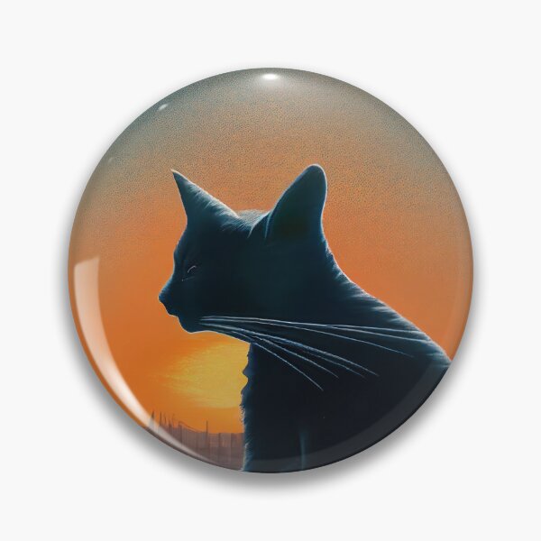 Item preview, Cute Cat Watching Sunset Sticker  designed and sold by TheCreativeFab.