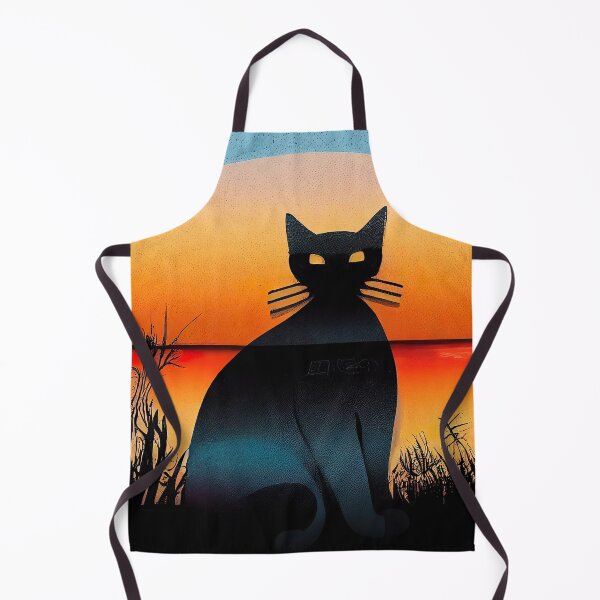 Item preview, Cute Cat Watching Sunset Sticker designed and sold by TheCreativeFab.