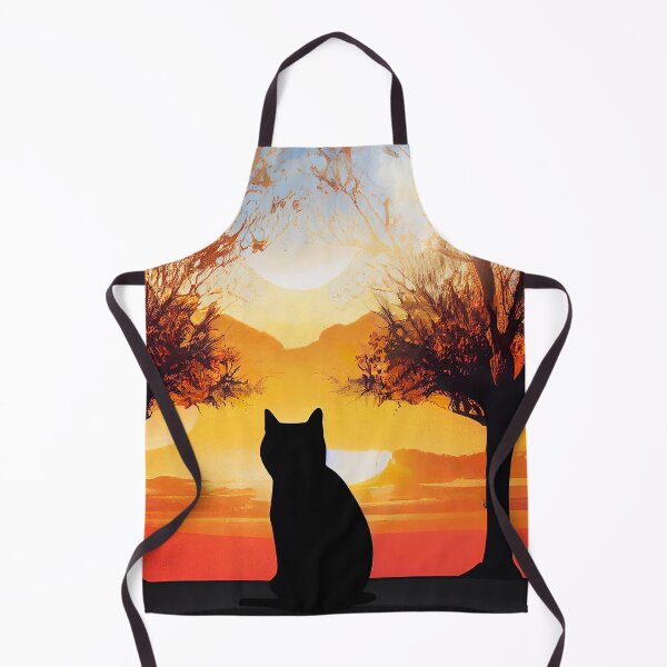 Item preview, Cute Cat Watching Sunset Sticker designed and sold by TheCreativeFab.