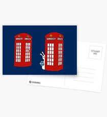 London Telephone Box and A Bunny Postcards