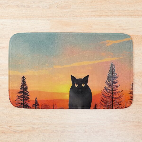 Item preview, Cute Cat Watching Sunset Sticker  designed and sold by TheCreativeFab.