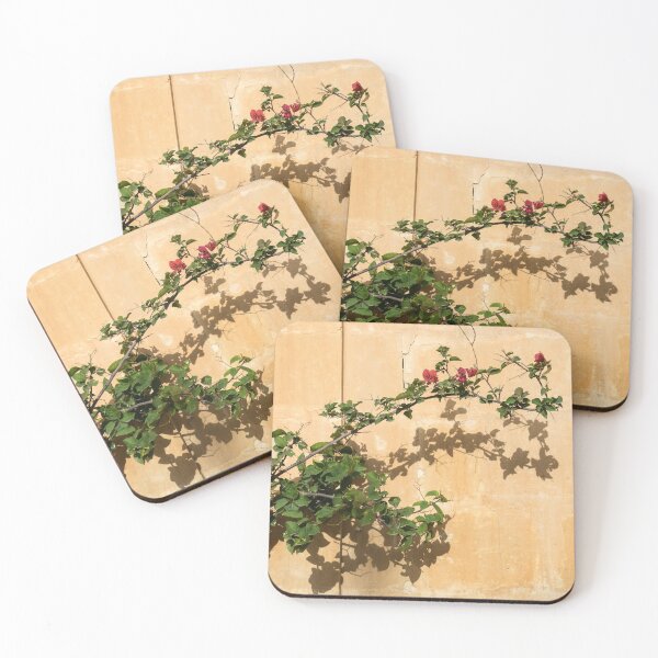 Item preview, Of Light and Shadow - Bougainvillea on a Timeworn Plaster Wall designed and sold by Georgia Mizuleva.