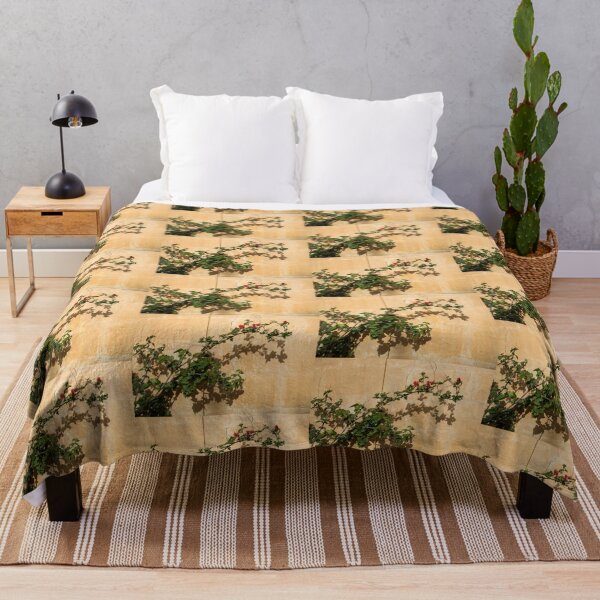 Item preview, Of Light and Shadow - Bougainvillea on a Timeworn Plaster Wall designed and sold by Georgia Mizuleva.