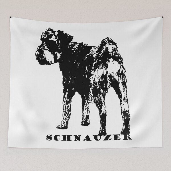 Item preview, Schnauzer in Action: Black and White Logo designed and sold by Alius Imago.