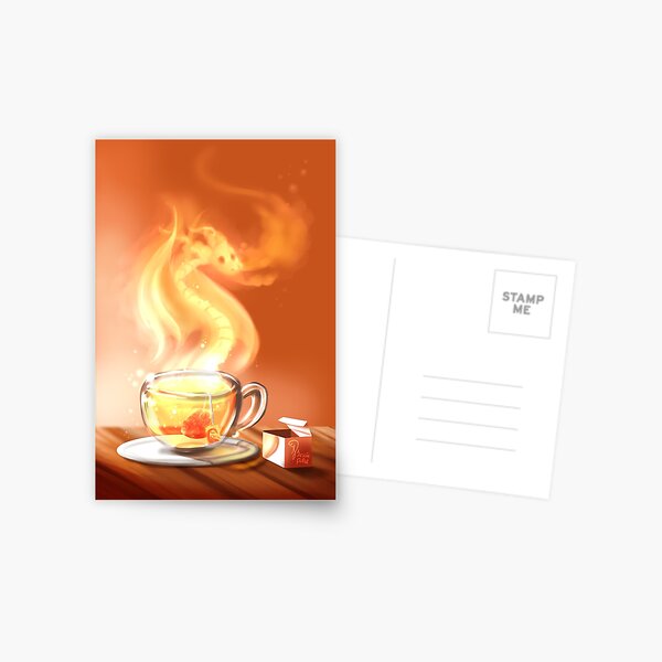 Vista previa del artículo con la obra «Dragon de te», diseñado y vendido por DigitalCloud.