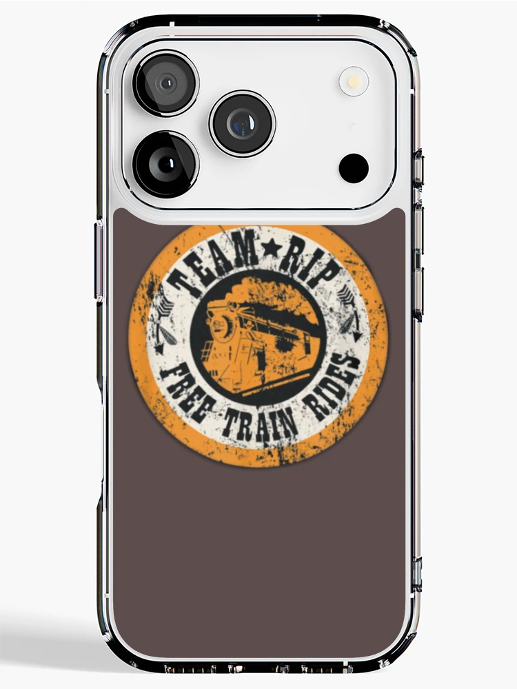 Thumbnail 1 of 5, iPhone Case, Team RIP Free Train Rides Distressed Yellowstone Design designed and sold by SheilasDigitalStudio.