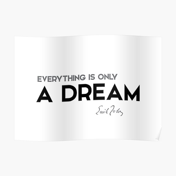 a dream - émile zola Poster