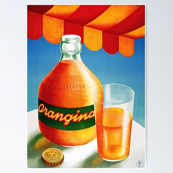 CLASSIC JUICE AD Retro Mid-century Ad Tomato Juice Poster 